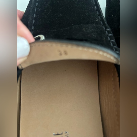 La Canadienne Pilar Black Suede Driver/Loafers - Picture 5 of 5